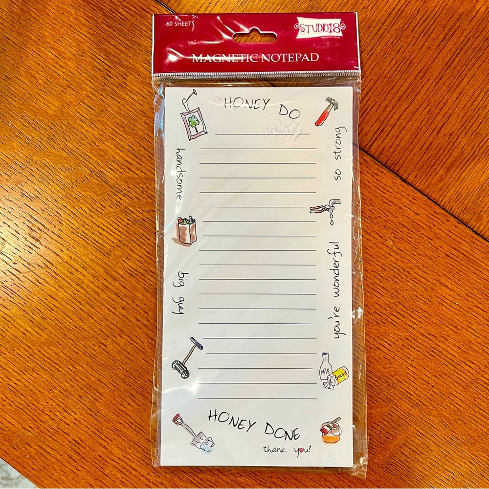 Magnetic note pad Honey Do List